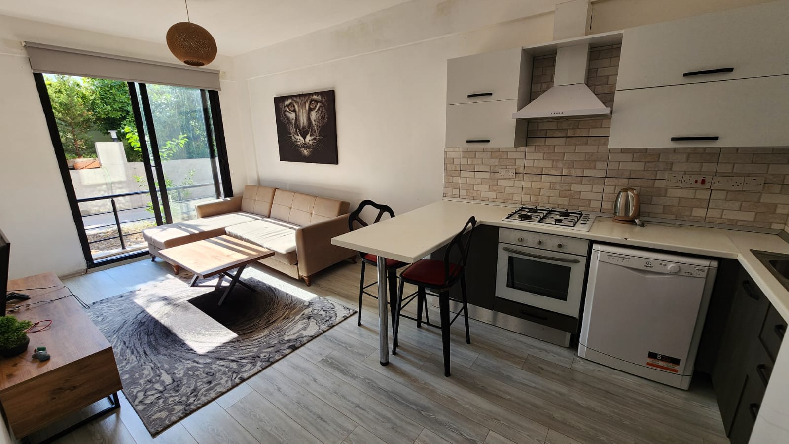 Fully Furnished 1-Bedroom Apartment with Communal Pool in Doğanköy