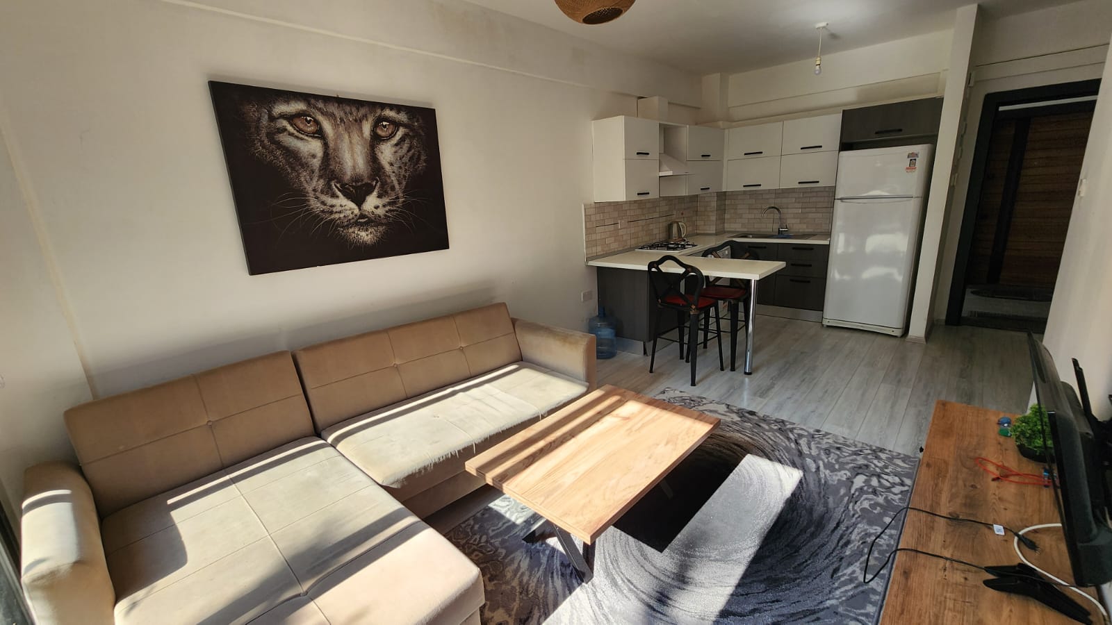 Fully Furnished 1-Bedroom Apartment with Communal Pool in Doğanköy